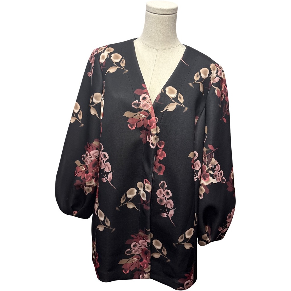 Alfani Printed Balloon-Sleeve Jacket - size L